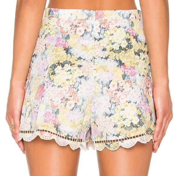 Zimmermann Valour Hydrangea Flare Shorts Size 1 Small b89E - Picture 8 of 11